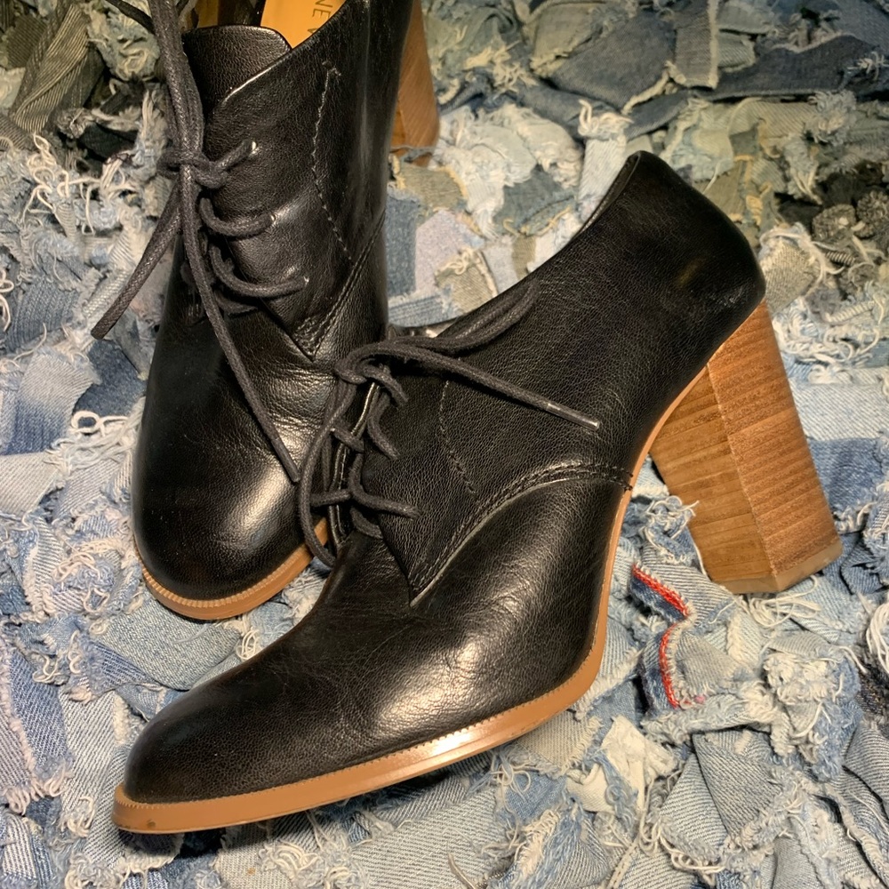 Nine West with wood heels